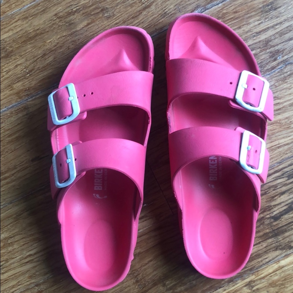 Pink Birkenstock sandals